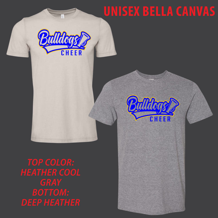 Bulldogs Cheer T-Shirts [ Bella Canvas Brand ]