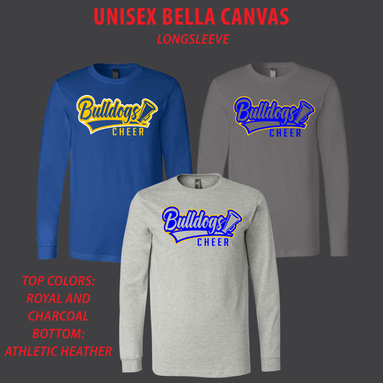 Bulldogs Cheer Longsleeve[ Bella Canvas Brand ]