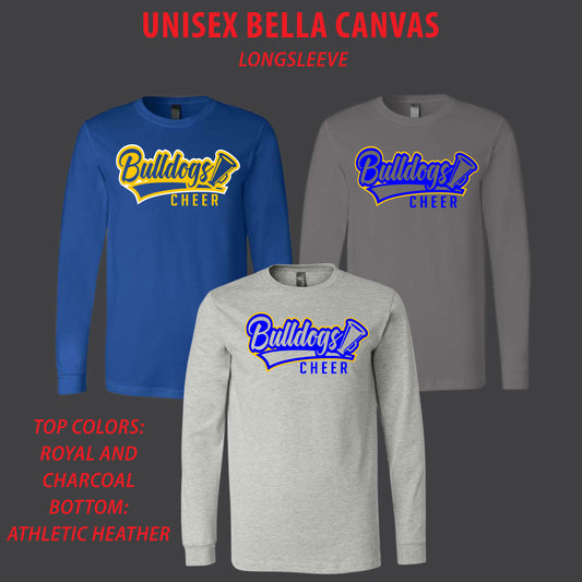 Bulldogs Cheer Long Sleeve [ Gilan Softstyle Brand ]