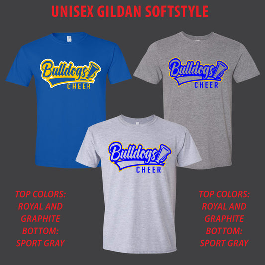 Bulldogs Cheer Shirts [ Gildan Softstyle Brand ]