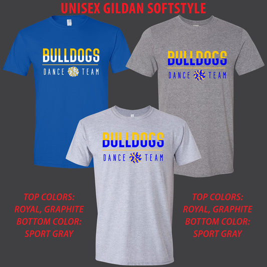 Bulldogs Dance Team T-Shirts [ Gildan Softstyle Brand ]