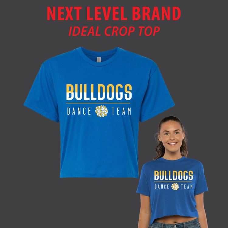 Bulldogs Dance Team Ideal Crop Top [ Next Level Brand ]